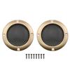 2inch Speaker Cover DGZZI 2PCS Golden Metal Mesh Grille Woofer Decorative Circle Protections with Screws, Tweeter Speaker Grill Guard Protector, Car Speaker Covers, 2inch view 1
