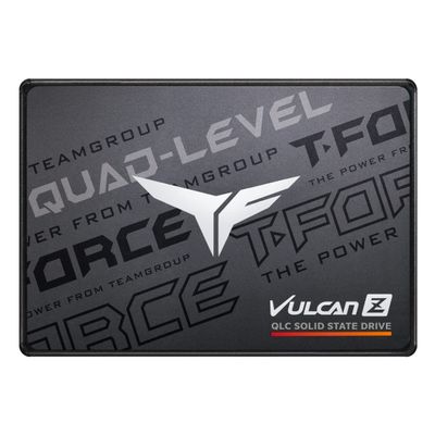 TEAMGROUP T-Force Vulcan Z 4TB SLC Cache 3D NAND QLC 2.5 Inch SATA III Internal Solid State Drive SSD (R/W Speed up to 550/470 MB/s) T253TY004T0C101