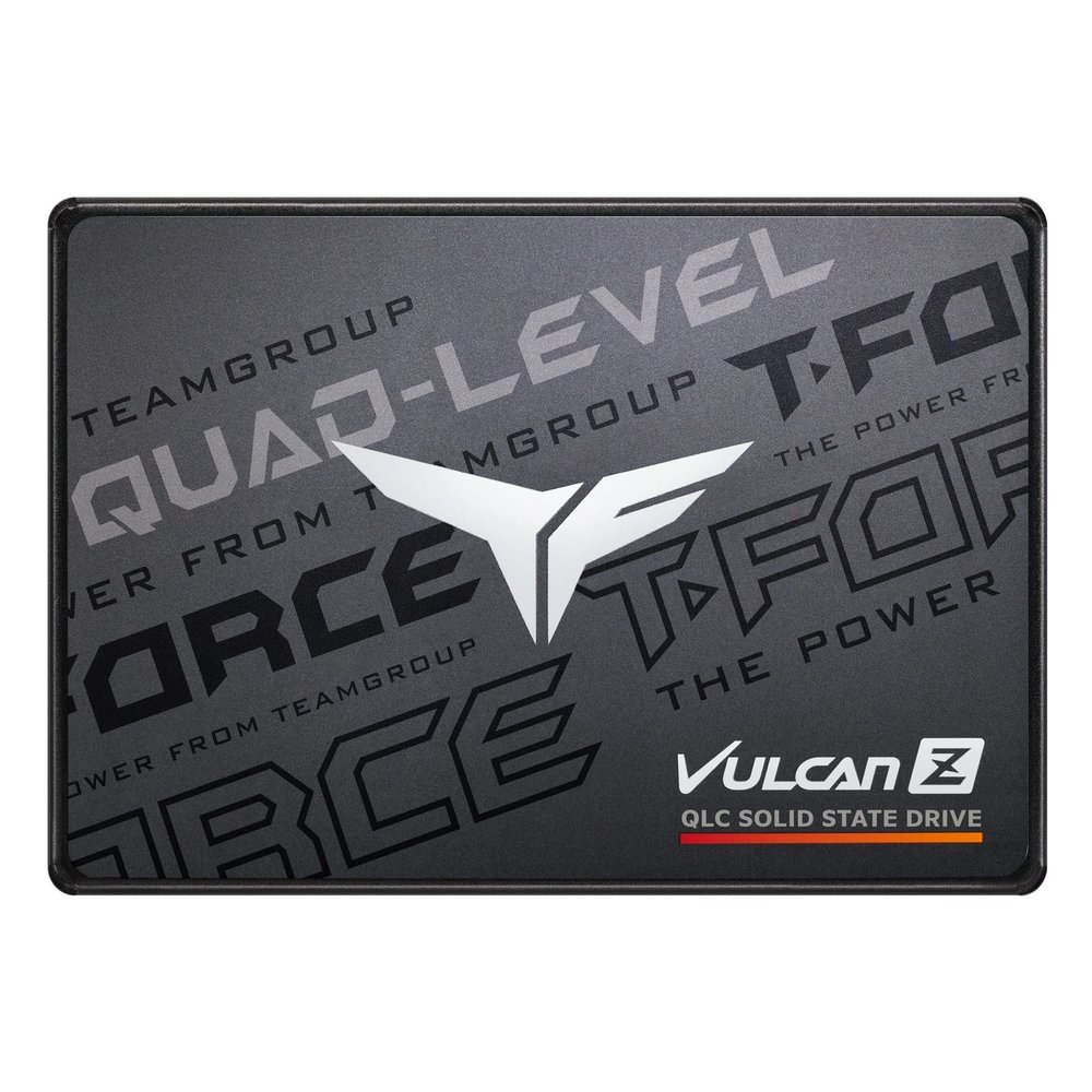 TEAMGROUP T-Force Vulcan Z 4TB SLC Cache 3D NAND QLC 2.5 Inch SATA III Internal Solid State Drive SSD (R/W Speed up to 550/470 MB/s) T253TY004T0C101