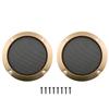 3inch Speaker Cover DGZZI 2PCS Golden Metal Mesh Grille Woofer Decorative Circle Protections with Screws, Tweeter Speaker Grill Guard Protector, Car Speaker Covers, 3inch view 1