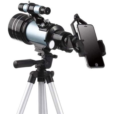 LUYILA Telescopes for Adults Astronomy Beginners,70mm Travel Scope,Portable Refractor Telescope,with Mount Refractor Telescope Tripod and Erect,Ideal Telescope for Beginners