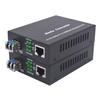 Single Mode LC Gigabit Fiber Media Converter - Include 2 SFP Transceiver 20Km (12.4 Miles), Wavelength 1310nm, LC to UTP Cat5e 10/100/1000 RJ-45 Gigabit Ethernet Speed, A Set view 1
