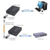 Single Mode LC Gigabit Fiber Media Converter - Include 2 SFP Transceiver 20Km (12.4 Miles), Wavelength 1310nm, LC to UTP Cat5e 10/100/1000 RJ-45 Gigabit Ethernet Speed, A Set view 2
