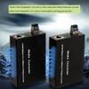 Single Mode LC Gigabit Fiber Media Converter - Include 2 SFP Transceiver 20Km (12.4 Miles), Wavelength 1310nm, LC to UTP Cat5e 10/100/1000 RJ-45 Gigabit Ethernet Speed, A Set view 3