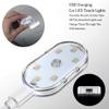 2 PCS Car Led Lights Interior,Ice Blue Ambient Lighting Car Interior,USB Rechargeable Car Interior Reading Light,Portable Led Lights for Car view 4