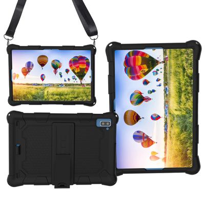 AKNICI Tablet Case for Dragon Touch Notepad 102, TECLAST P20S/M40 Pro/M40S/P20HD/M40, YESTEL T5, PRITOM TronPad L10, YOBANSE TAB10, BYYBUO SmartPad T10/A10_L, North Bison 10, Shoulder Strap, Black