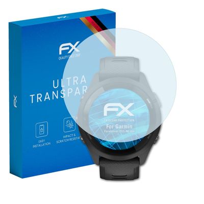 atFoliX Screen Protection Film compatible with Garmin Forerunner 265 46 mm Screen Protector, ultra-clear FX Protective Film (3X)