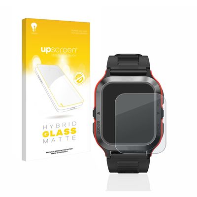 upscreen Matte Screen Protector Glass Film compatible with Kospet Tank M2 - Anti-Glare, Anti-Fingerprint, 9H Glass Protection