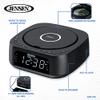 Jensen JCR-375 Stereo Digital Dual-Alarm Clock with Top-Loading CD Player, FM Tuner, USB Charging Port, and Battery Backup view 4