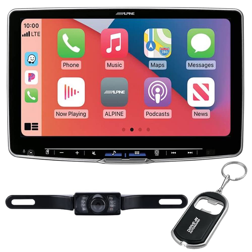 Alpine Halo11 ILX-F511 11" Touchscreen Digital Multimedia Receiver with License Plate Camera