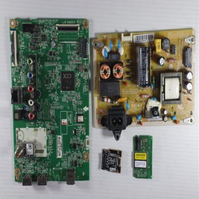 Lutema Television Repair Kit for LG 32LM577BZUA with TV Main Board + Power Supply + TCon + Cables