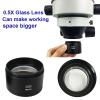 Microscope Accessories Kit 0.3X 0.5X 0.7X 0.75X 1.0X 1.5X 2.0X Auxiliary Objective Lens for Stereo Microscope Microscope Slides (Color : 1X) view 4