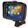 Portable Motorcycle Monitor Compatible with Wireless Apple Carplay and Android Auto 5'' IPS Waterproof IPx6 Dual Bluetooth Car Touch Screen Built-in Speaker for Motorbike Powered by 5V~50V view 1