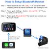 Portable Motorcycle Monitor Compatible with Wireless Apple Carplay and Android Auto 5'' IPS Waterproof IPx6 Dual Bluetooth Car Touch Screen Built-in Speaker for Motorbike Powered by 5V~50V view 3