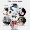 30000x/50000x/70000x Microscopes, Compound Binocular Microscopes + Luxury Handbag + Phone Holder, with Mechanical Platform Slides Set, for Lab School,50000X view 2
