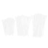 300PCS Multi Size Long Zipper Strap, Self Locking Nylon Zipper Strap, Reusable Cable Strap Kit Home Office Garden Fasteners Supplies Black and White(white) view 1