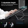 AIMIUZI Laptop Cooling Pad, Gaming Laptop Cooler with 6 Quiet Fans, Laptop Fan Cooling Pad Fits 12-17 Inch Laptop, USB Port Powered, 7 Adjustable Height view 4