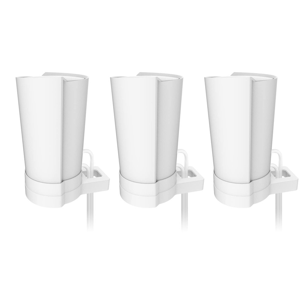 Bangcheer-Wall Mount for TP-Link, Deco X90/X95/XE200 WiFi 6 Wall Mount Bracket with Cable Organizer Home Mesh WiFi System, Sturdy Bracket Holder Space Saving TP-Link Router Wall Holder,White,of 3Pack