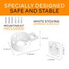 Bangcheer-Wall Mount for TP-Link, Deco X90/X95/XE200 WiFi 6 Wall Mount Bracket with Cable Organizer Home Mesh WiFi System, Sturdy Bracket Holder Space Saving TP-Link Router Wall Holder,White,of 3Pack view 2