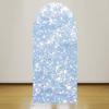 Iydamc Mermaid Arched Stretchy Backdrop Cover Glitter Fish Scales Arched Stand Covers for Girl Princess Birthday Parties Decoration Props GX-124-4x7ft view 2