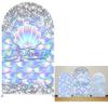 Iydamc Mermaid Stretchy Arched Backdrop Cover Fish Scale Arched Stand Covers for Parties Girl Princess Birthday Decoration Props GX-122-2.5x6ft view 1