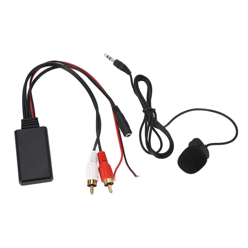 Car Radio Adapter Module,Bluetooth AUX Module 2 Cable Adapter with Easy Microphone for for for