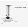 DYPASA Projector Mount Universal Full Motion Tilt Swivel Projector Ceiling Mount Bracket Rack Projector Brackets Ceiling Mount with Tray (Color : Black) view 3
