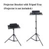 DYPASA Projector Mount Projector Tripod Stand Foldable Laptop Tripod Projector Bracket with Tripod Tray Multifunctional Racks Projector Ceiling Mount with Tray view 2