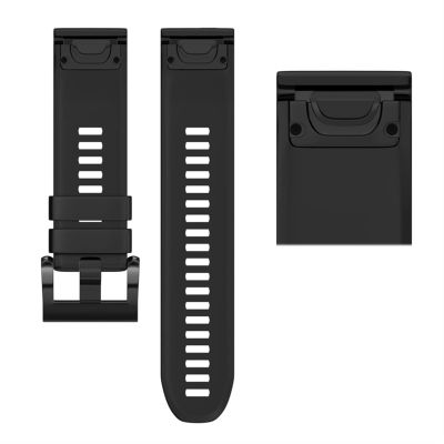 MGTCAR 26 22 20MM Watchband Strap For Garmin Fenix 7X 7 7S Watch Quick Release Silicone Easyfit Wrist Band Strap (Color : Preto, Size : 22MM Fenix 6 5 5plus)