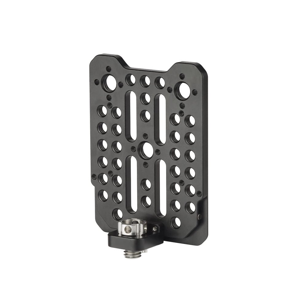 Nitze Multi-Function Cheese Mounting Plate with 1/4" Screw, 3/8 Screw and Detachable Locating Pins for DSLR Camera Rig V Mount Battery Plate