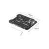 Nitze Multi-Function Cheese Mounting Plate with 1/4" Screw, 3/8 Screw and Detachable Locating Pins for DSLR Camera Rig V Mount Battery Plate view 3
