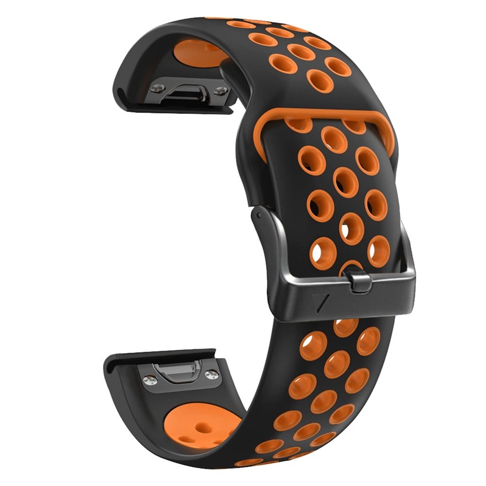 MURVE Silicone 26mm 22mm Quick Release Watchband For Garmin Fenix 6 6S 6X Pro 5X 5 5Plus 3 HR 935 S60 Watch Easyfit Watch Wrist Strap (Color : E, Size : 22mm Fenix 6 6Pro)