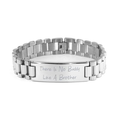 Cool Brother Gifts, There is No Buddy Like A Brother, Sarcastic Birthday Ladder Bracelet from Brother, Gifts for Brother, Personalized Gifts for Brother, Gift Ideas for Brother, Best Gifts for