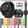 AXTI Silicone Quick Release Watchband Strap For Garmin Instinct 2 Fenix 7 7X 6 6X Pro 5X Smartwatch 26 22 20MM Easyfit Wrist Band (Color : Green, Size : 22mm Fenix 7-EPIX) view 2