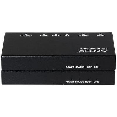 AVARRO 0E-HDMIEX4KL 4K 60hz HDBT PoE/HDCP 2.2 Extender, 4K Ultra HD and HDCP 2.2 Compliant, Built-in ESD, Surge Protection, Black
