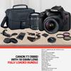 Canon Rebel T7 DSLR Camera (2000D) with EF-S 18-55 mm f/3.5-5.6 Lens + 32GB Memory Card + Camera Bag + Cleaning Kit + Table Tripod + Filters (Renewed) view 3