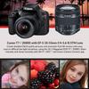 Canon Rebel T7 DSLR Camera (2000D) with EF-S 18-55 mm f/3.5-5.6 Lens + 32GB Memory Card + Camera Bag + Cleaning Kit + Table Tripod + Filters (Renewed) view 4