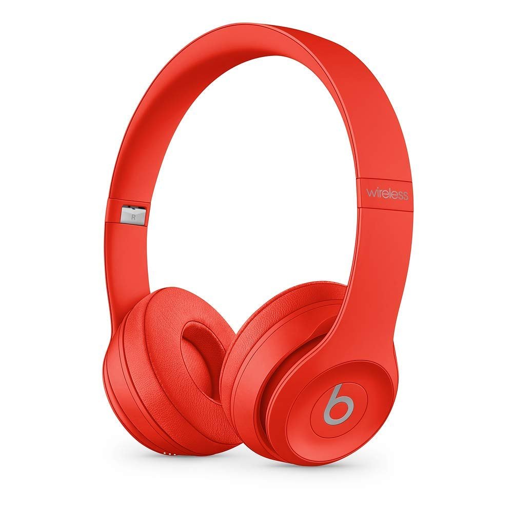Beats by Dr. Dre Solo3 Wireless On-Ear Headphones - Red (Renewed Premium)