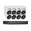 4K/8MP POE Indoor Security Cameras System Built-in Audio, 4K Surveillance Cameras Kit with Motion Detection, Color Night Vision, Remote Viewing, Outdoor POE NVR Kit (8CH) view 1