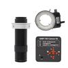 38MP 1080P 60FPS HDMI USB Industrial Digital Electronic Video Microscope Camera 120X C Mount Lens w/56 LED Ring Light Illuminator (Color : 40mm-120X Black LED) view 1