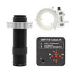 38MP 1080P 60FPS HDMI USB Industrial Digital Electronic Video Microscope Camera 120X C Mount Lens w/56 LED Ring Light Illuminator (Color : 40mm-120X White LED) view 2