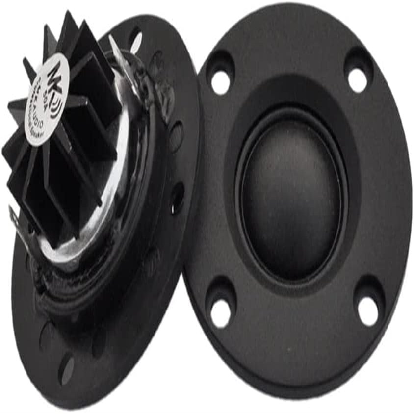 DEPILA car Element Tweeter Tweeter Speaker 6 Ohm 30W HiFi Soft Dome Silk Film Treble Loudspeaker Neodymium Toothed Heat Sink 2Pcs Speakers