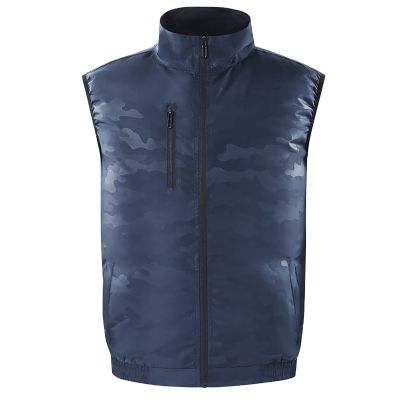 Cool Vest Cooling Fan Jacket Air Conditioned Clothes Men Women Cooling Vest for Working Outdoor Fishing,Blue,L