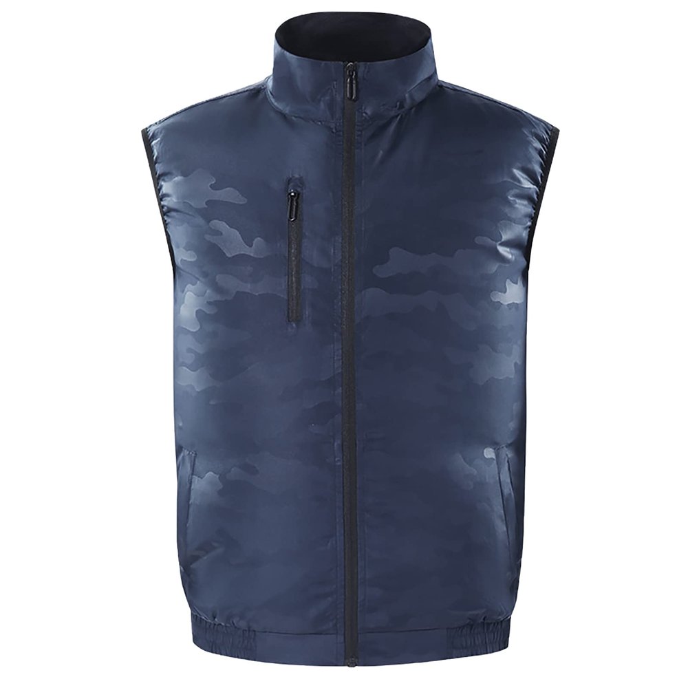 Cool Vest Cooling Fan Jacket Air Conditioned Clothes Men Women Cooling Vest for Working Outdoor Fishing,Blue,L