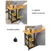 PC Desk Movable Simple Laptop Desk Side Table Mobile Lazy Table Bedside Laptop Desk with 2-Tier Storage Shelvs and Lockable Pulleys Office Desks (Color : D) view 3