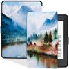BOZHUORUI Slim Case for Kindle Paperwhite 5th/6th/7th Generation Prior to 2018 (2012-2017 Release,Model EY21 & DP75SDI) - Premium PU Leather Protective Cover with Auto Sleep/Wake (Landscape) view 1