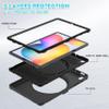 AdirMi Case for Samsung Galaxy Tab S6 Lite 10.4 Inch 2022/2020 (SM-P613/P619/P610/P615), Military Grade Rugged Shockproof Case with [360Rotating Multi Functional Handle Ring] view 4