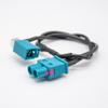 keisnoaja Fakra 2-Male to Female RG174 Antenna Adapter GPS Navigation Extension Cable 30CM view 2