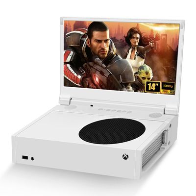 G-STORY 14 Portable Monitor for Xbox Series S, 1080P Portable Gaming Monitor IPS Screen for Xbox Series Snot Included with Two HDMI, HDR, Freesync, Game Mode, Travel Display for Xbox Series S