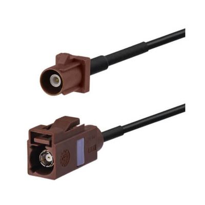 keisnoaja Fakra F Type Brown Male to Female Straight Extension Cable Vehicle Antenna 6m